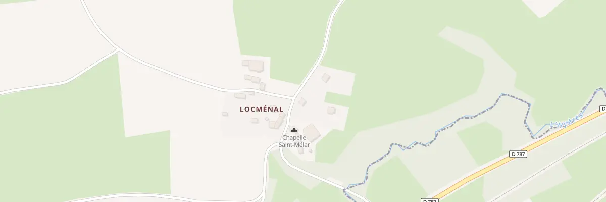 Plan du 4 Locménal à Plusquellec