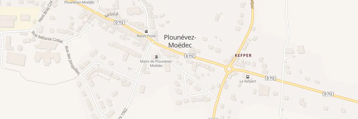 Plan du 10 Rue Jean Moulin à Plounévez-Moëdec