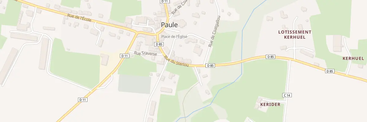 Plan du 11 Rue du Steriou à Paule