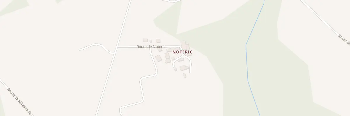 Plan du 5550 Notéric à Priziac