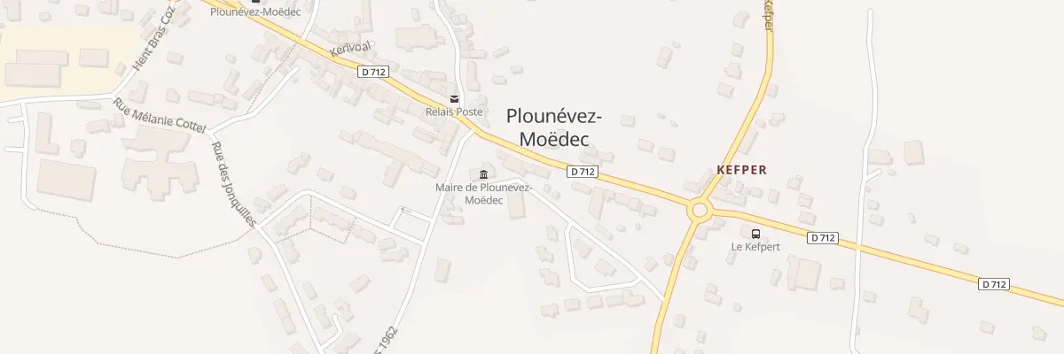 Plan du 8 Rue Jean Moulin à Plounévez-Moëdec