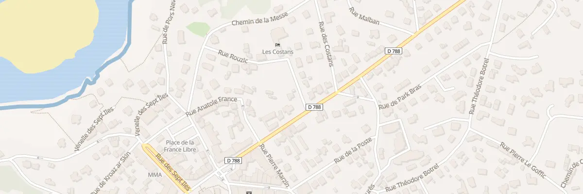 Plan du 3 Rue Rouzig à Perros-Guirec