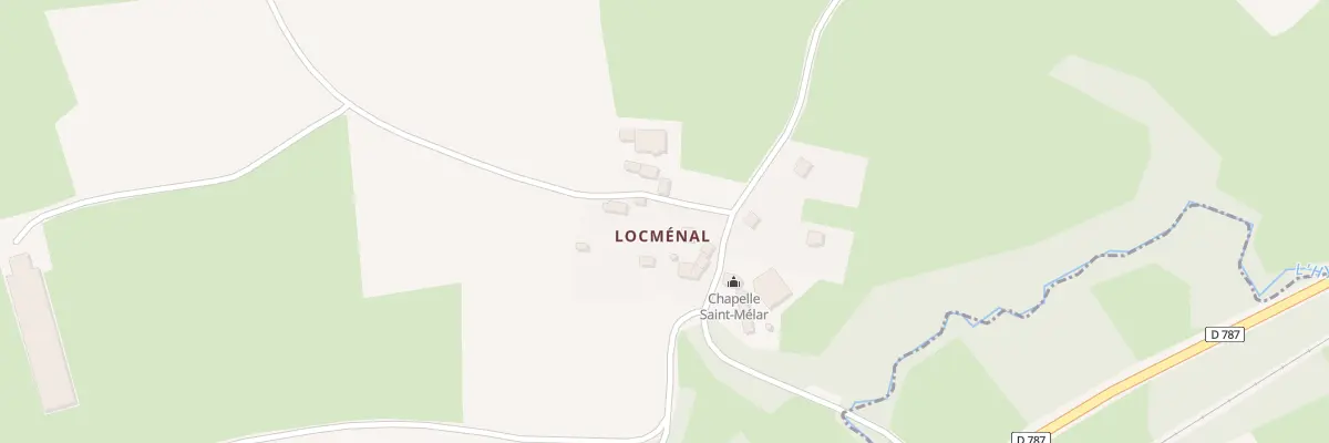 Plan du 3 Locménal à Plusquellec