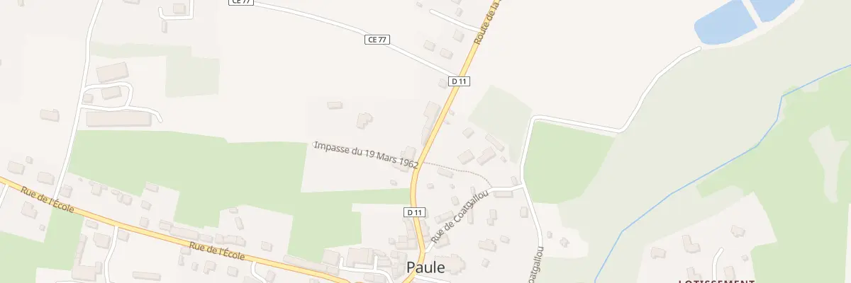 Plan du 13 Rue de la Pie à Paule