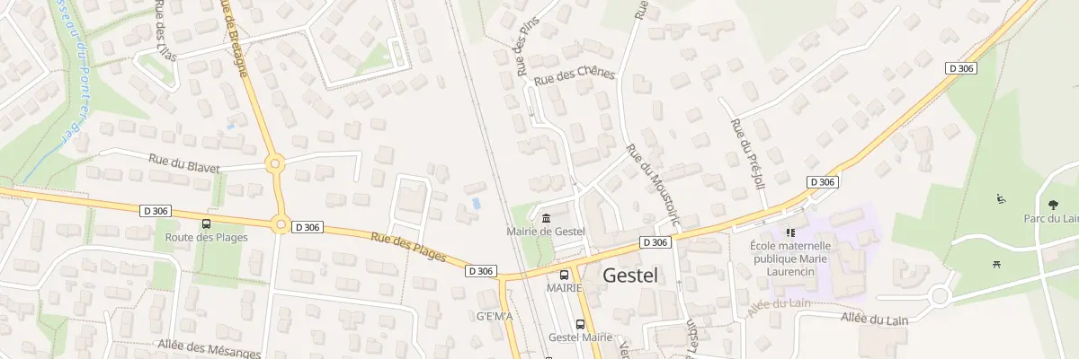 Plan du 1 Rue des Pins à Gestel