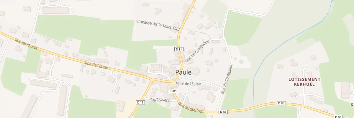 Plan du 1 Rue de la Pie à Paule