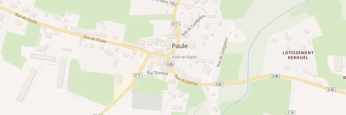 Plan du 4 Pl de l’Eglise à Paule