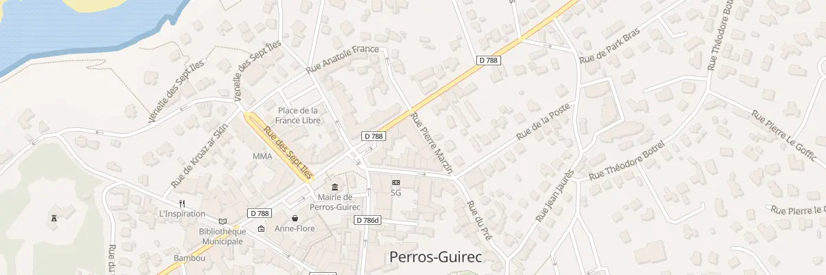 Plan du 4 Bd Clemenceau à Perros-Guirec
