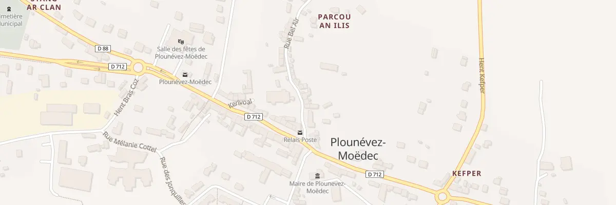 Plan du 5065 Bel Air à Plounévez-Moëdec