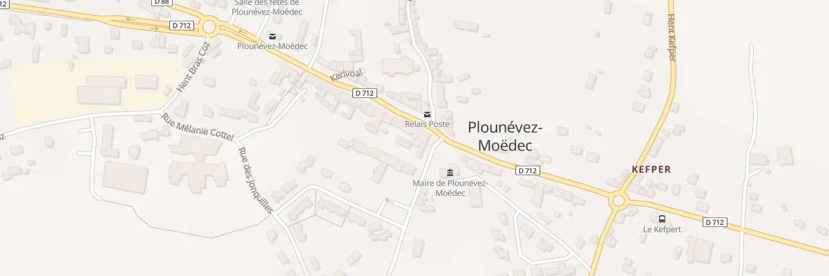Plan du 5003 Rue Jean Baptiste le Corre à Plounévez-Moëdec