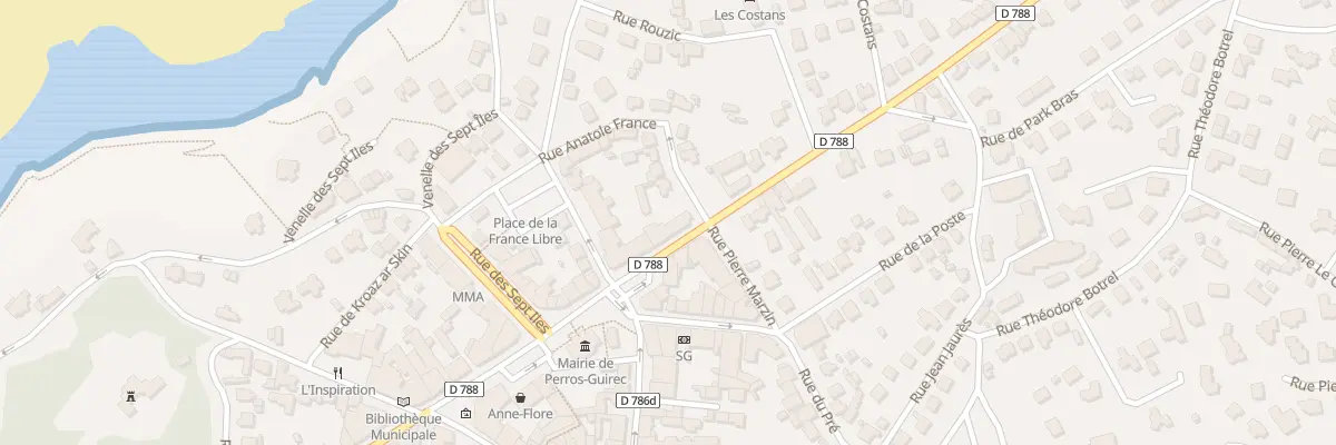 Plan du 2 Bd Clemenceau à Perros-Guirec