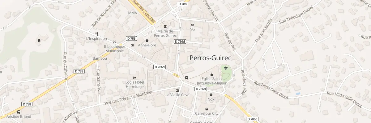 Plan du 10 Rue du Maréchal Leclerc à Perros-Guirec