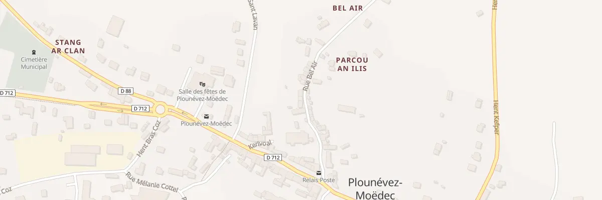 Plan du 5096 Bel Air à Plounévez-Moëdec