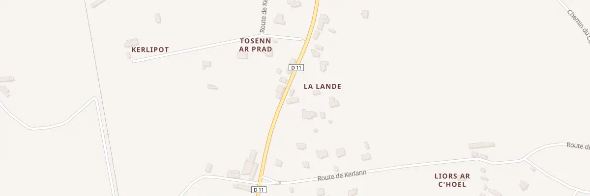 Plan du 51 Rte de Kerauzern à Ploubezre