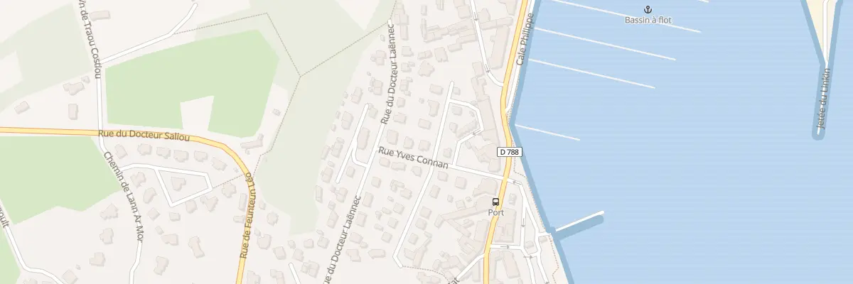 Plan du 10 Rue Yves Connan à Perros-Guirec