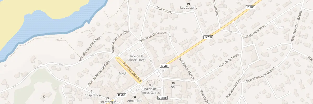 Plan du 8 Rue de Pors Nevez à Perros-Guirec