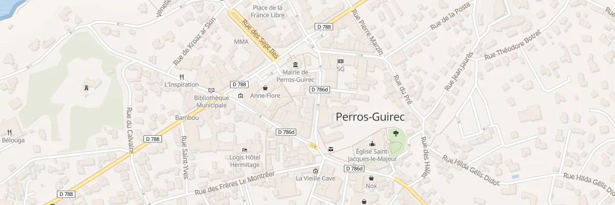 Plan du 11 Rue du Maréchal Leclerc à Perros-Guirec