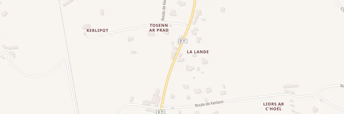 Plan du 34 Rte de Kerauzern à Ploubezre