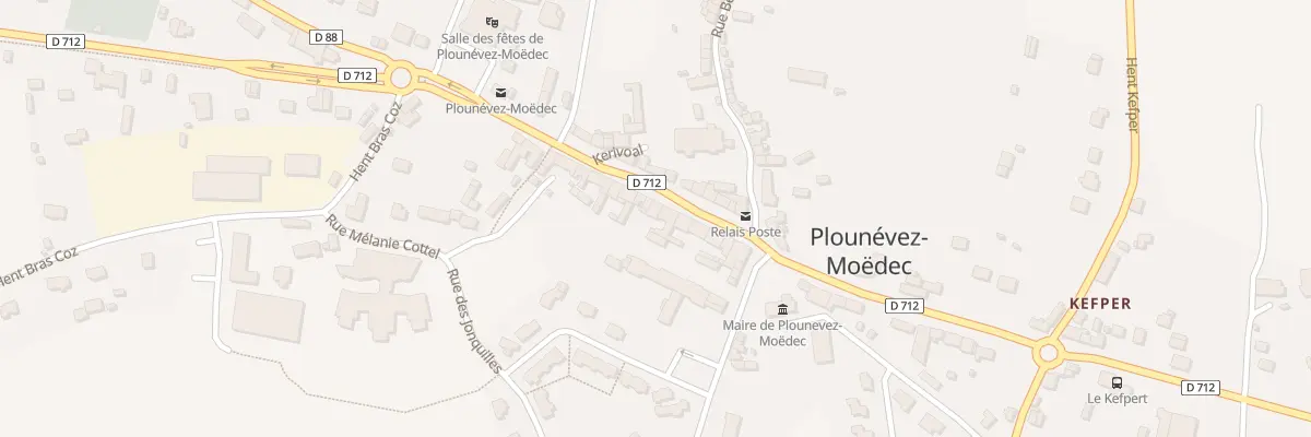 Plan du 13 Rue Jean Baptiste le Corre à Plounévez-Moëdec