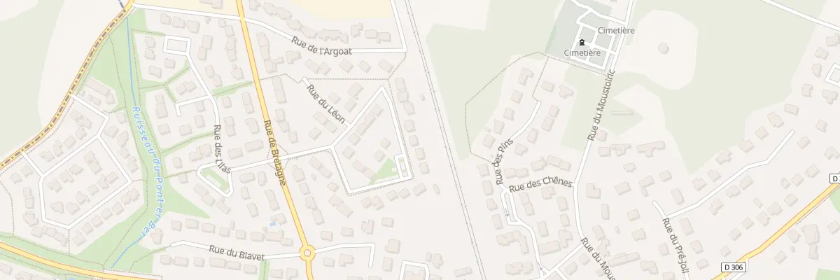 Plan du 10 Rue du Trégor à Gestel