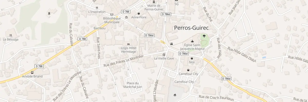 Plan du 8 Rue des Frères Le Montréer à Perros-Guirec