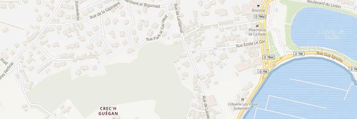 Plan du 9002 Rue de Landerval à Perros-Guirec