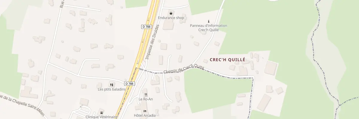 Plan du 4 Res Crech Quille à Saint-Quay-Perros