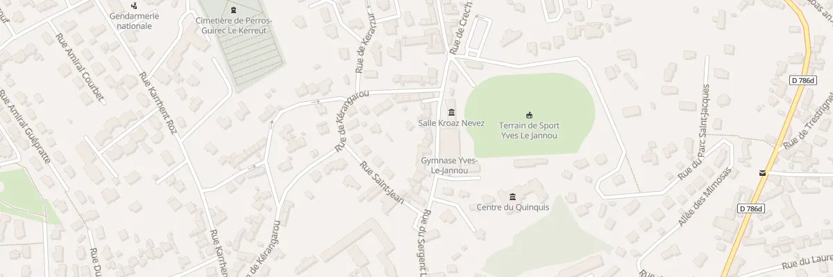 Plan du 23 Rue du Sergent L’Hévéder à Perros-Guirec