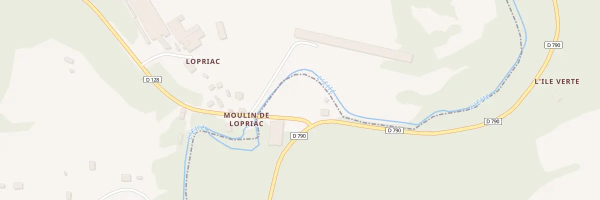 Plan du 5501 Lopriac à Priziac