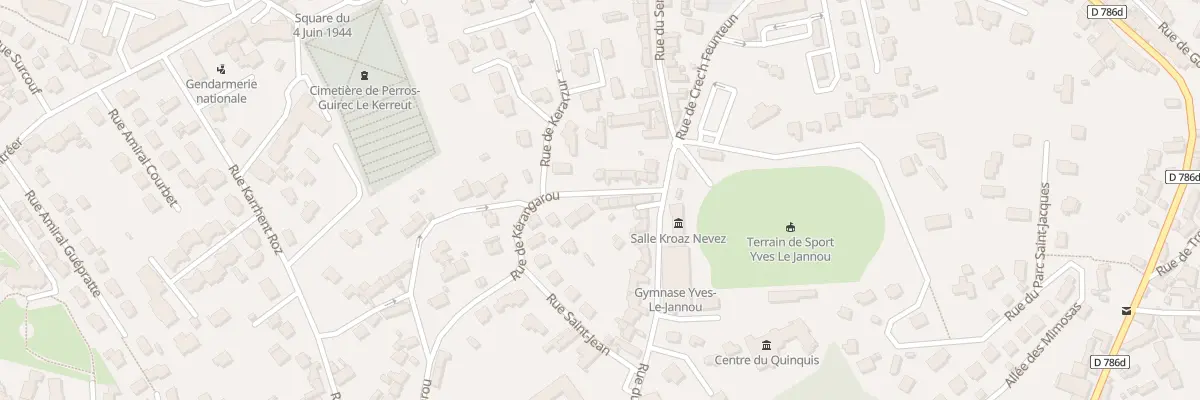 Plan du 9151 Rue de Kerangarou à Perros-Guirec