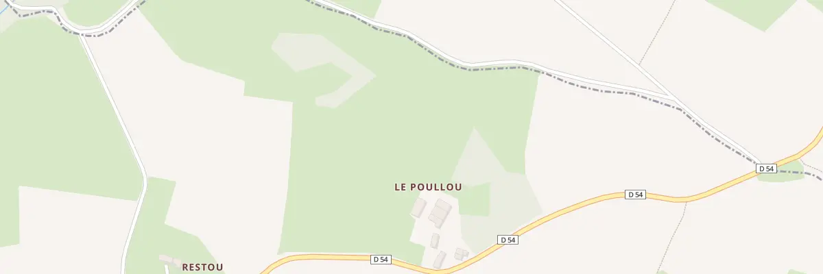 Plan du 5030 Le Poullou à Calanhel