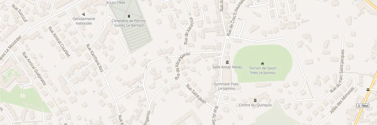 Plan du 17 Rue de Kerangarou à Perros-Guirec
