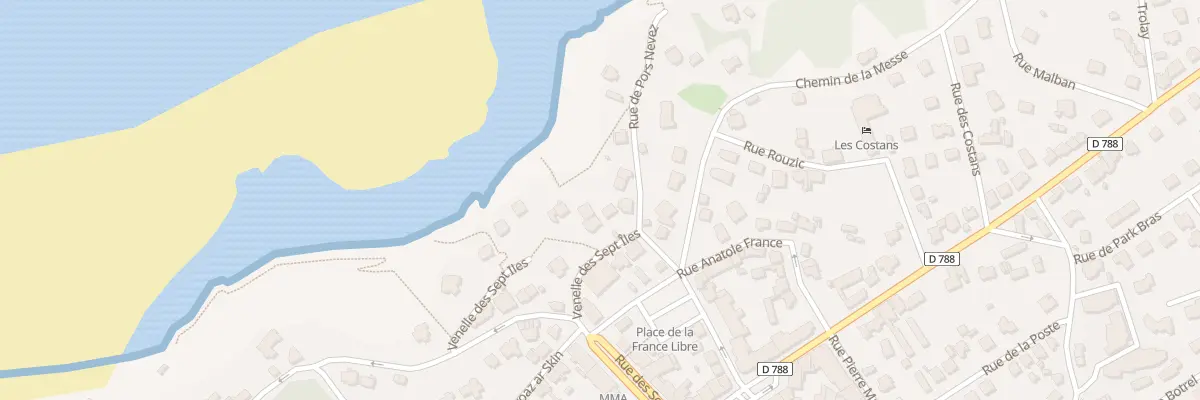 Plan du 47 Ven des Sept Iles à Perros-Guirec