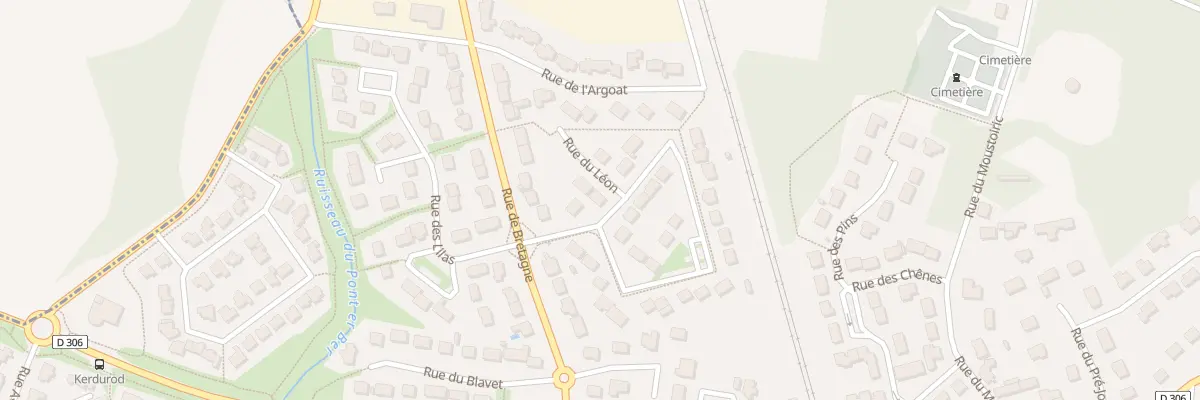 Plan du 2 Rue du Léon à Gestel