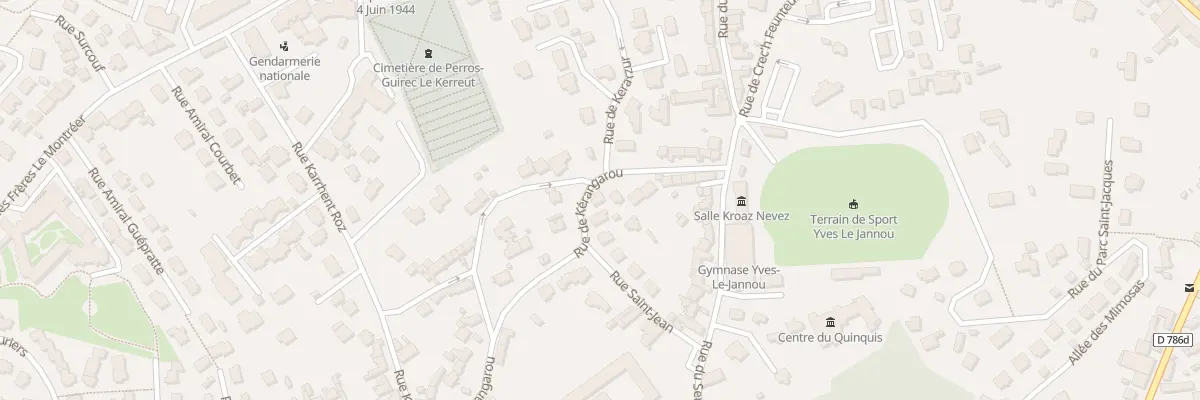 Plan du 19 Rue de Kerangarou à Perros-Guirec