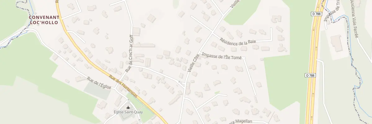 Plan du 5 Rue de la Vieille Côte à Saint-Quay-Perros