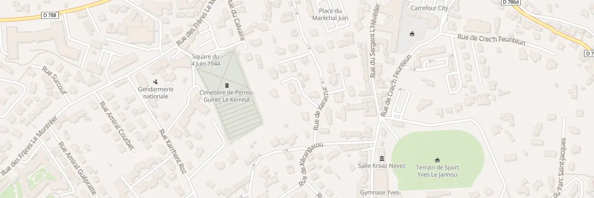 Plan du 30A Rue de Ker Arzur à Perros-Guirec