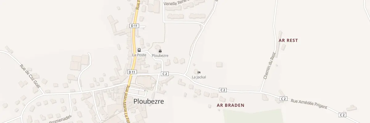 Plan du 6 Rue Amédée Prigent à Ploubezre