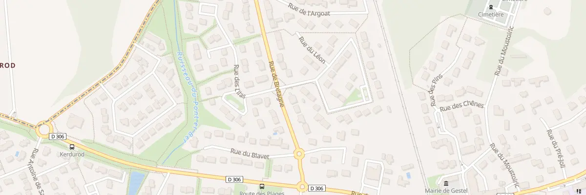 Plan du 7 Rue de Bretagne à Gestel