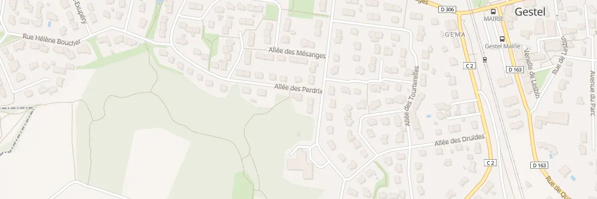 Plan du 3 All des Perdrix à Gestel