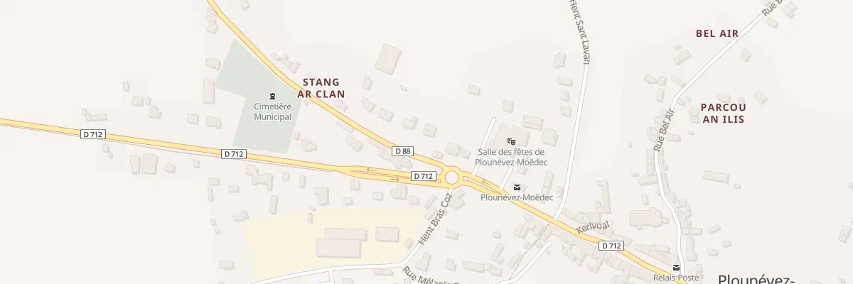 Plan du 6 Rue Alexis le Cuziat à Plounévez-Moëdec