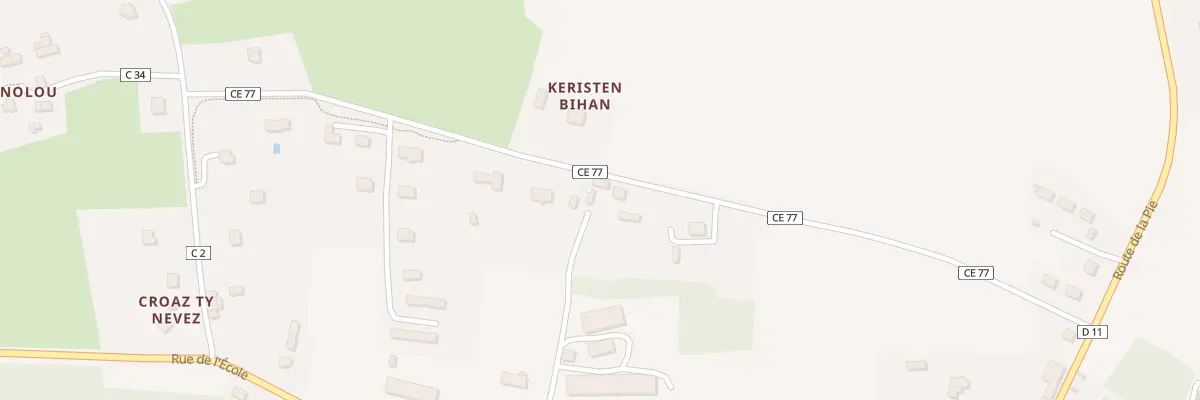 Plan du 1 Imp Kéristen Vian à Paule