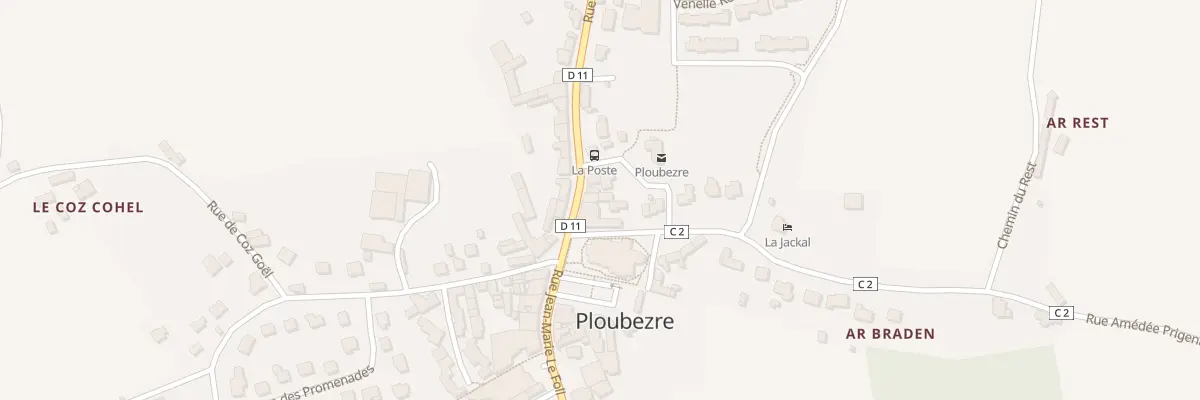 Plan du 4 Rue Paul Salaün à Ploubezre