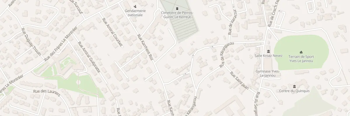 Plan du 25 Rue Karrhent Roz à Perros-Guirec
