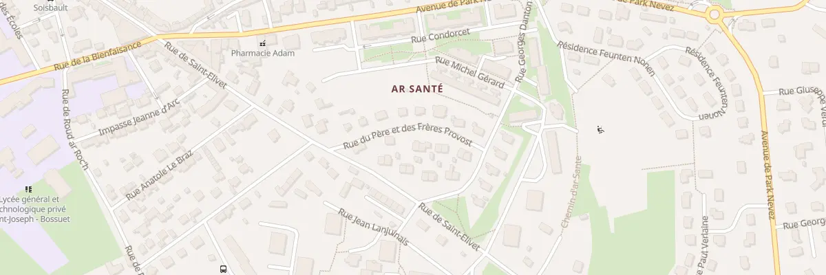 Plan du 4 Rue du Pere et Freres Provost à Lannion