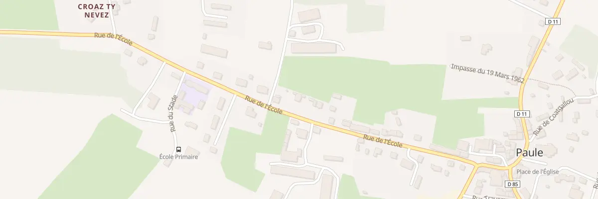 Plan du 34 Rue de l’Ecole à Paule