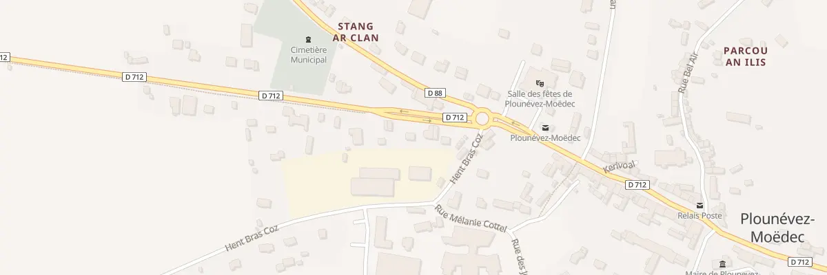 Plan du 5156 Le Bourg à Plounévez-Moëdec