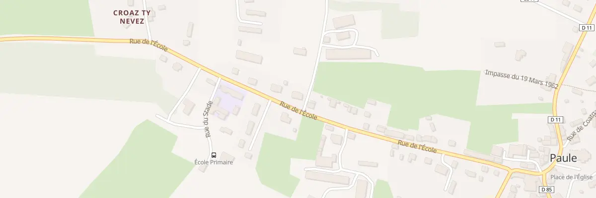 Plan du 38 Rue de l’Ecole à Paule