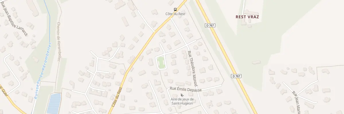 Plan du 1 Rue Yves Briand à Lannion