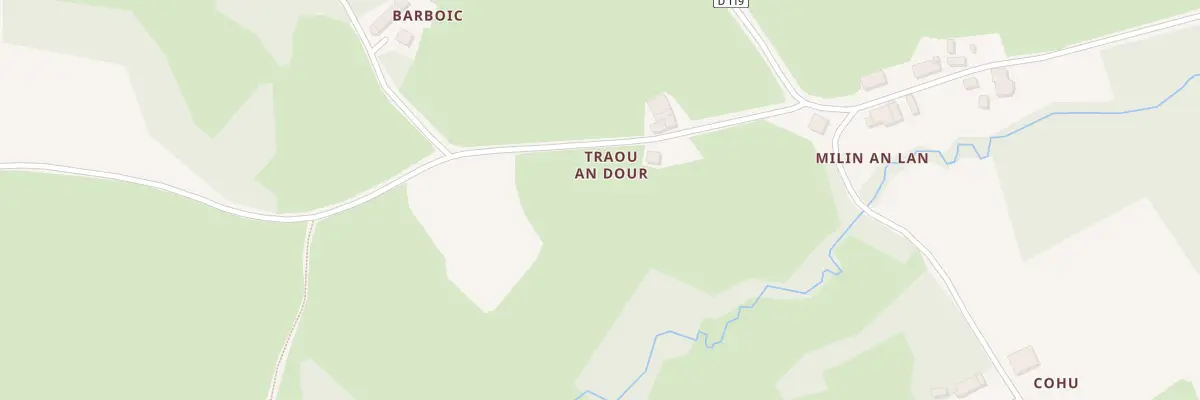 Plan du 2 Traou An Dour à La Chapelle-Neuve